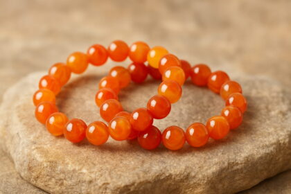 orange agate bracelets